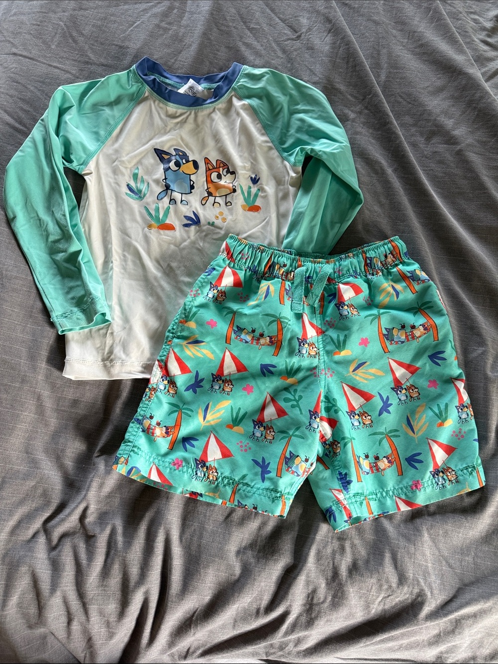 Hanna Andersson Bluey Swim Set 6/7